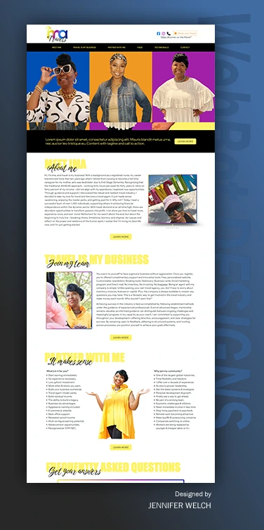 travel business website