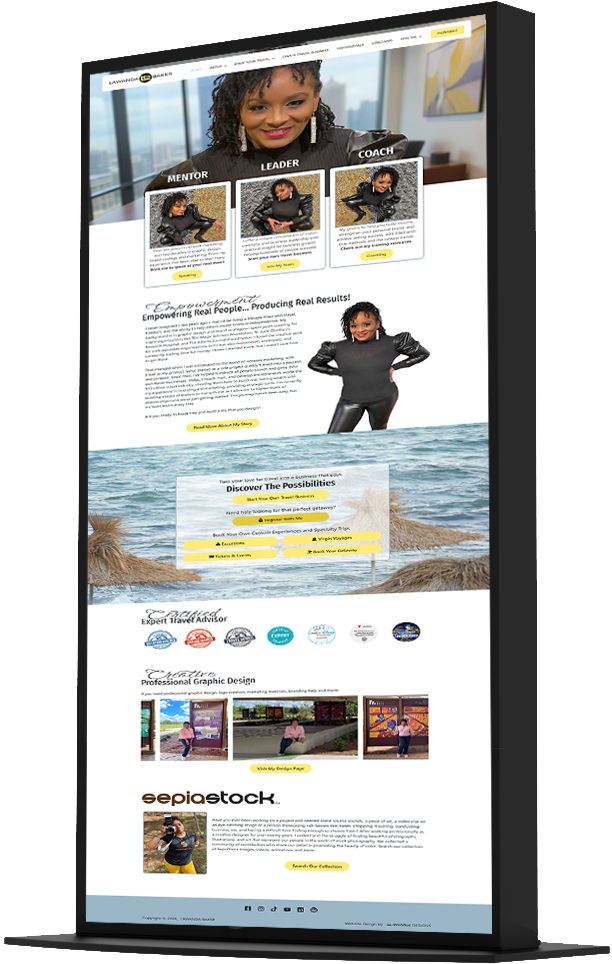 Graphic Designer & Coach website