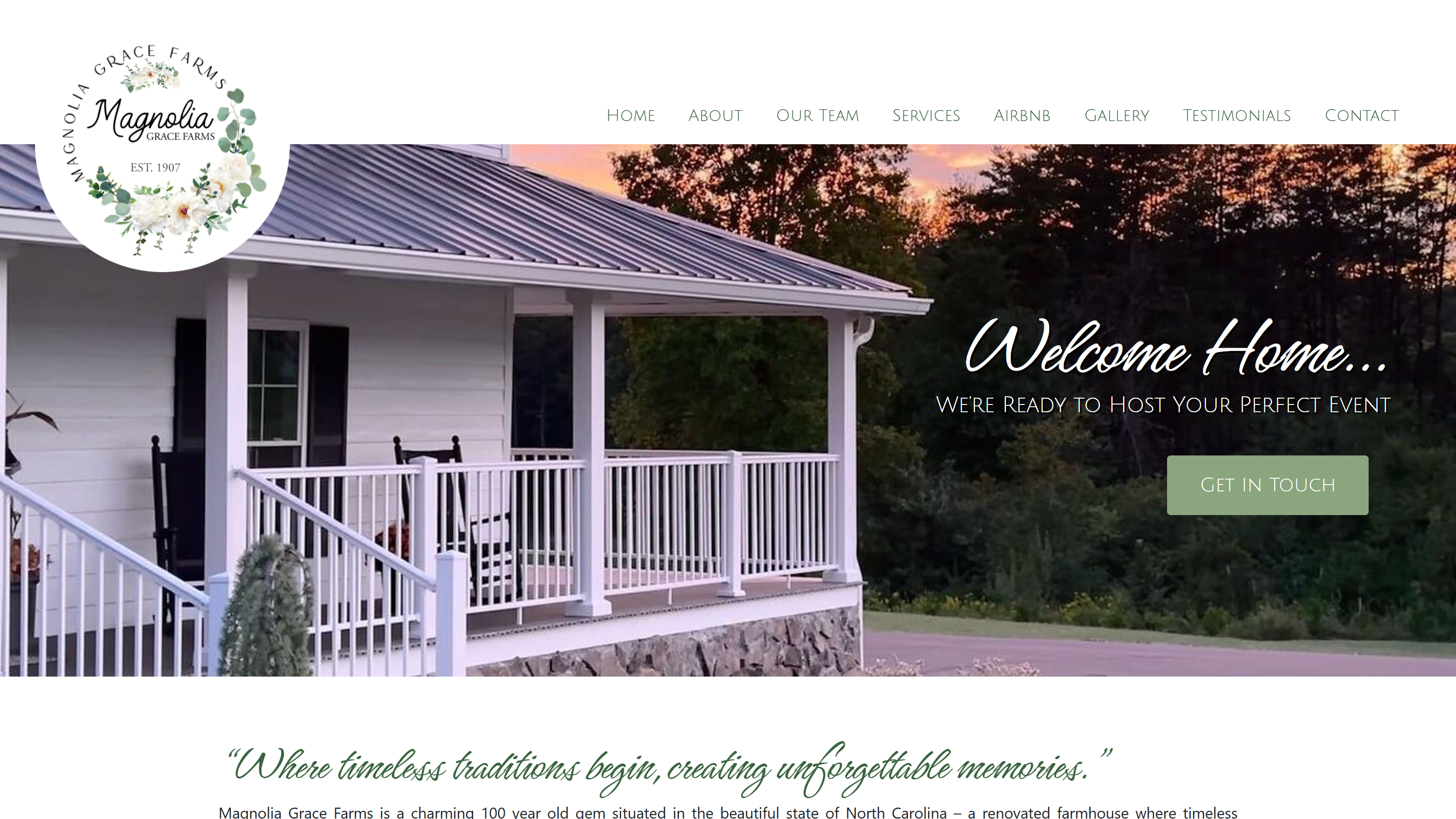 Wedding & Events Venue (case study)