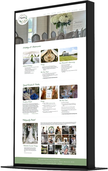 Wedding & Events Venue website