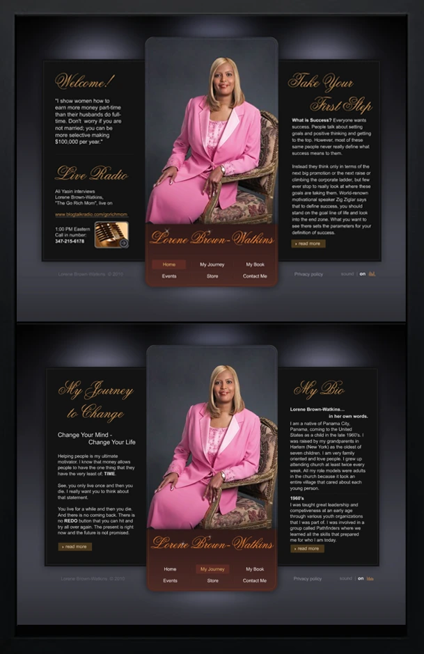 Lorene Brown-Watkins website redesign