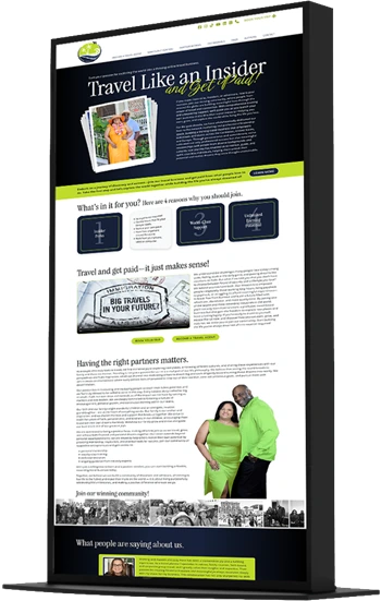 Travel Business Marketing website